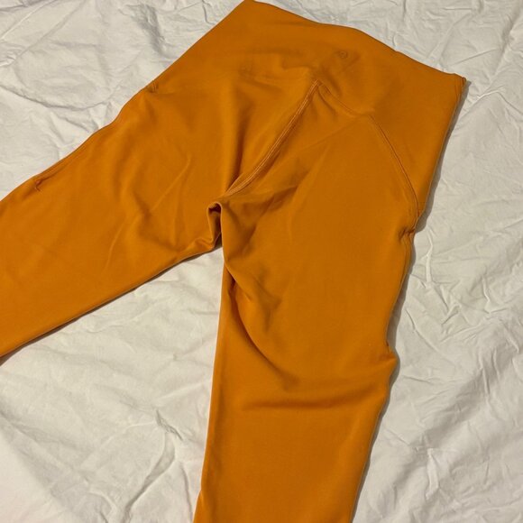 NWOT Lululemon InStill High-Rise Orange Tights 25" SmoothCover™ Yoga Leggings 4 - Picture 10 of 11